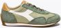 Diadora Canvas Stone Wash Sneakers Green Heren - Thumbnail 2