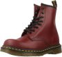 Dr Martens 1460 Glad leer Enkellaarzen Dr. Martens Rood - Thumbnail 6