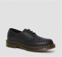 Dr. Martens Iconische 1461 platte schoenen in zacht Virginia leer Black Dames - Thumbnail 4