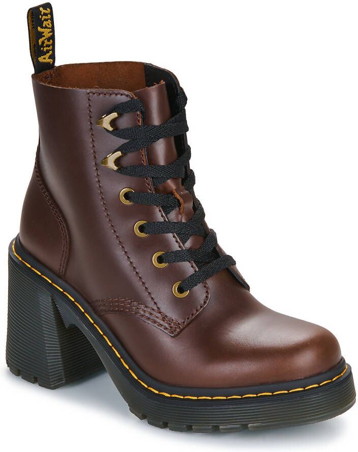 Dr. Martens Enkellaarzen Jesy Dark Brown Classic Pull Up