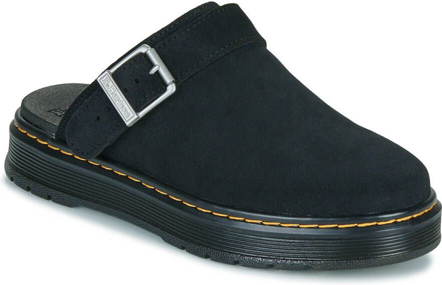 Dr. Martens Klompen Brookline Mule Black Bronx Suede