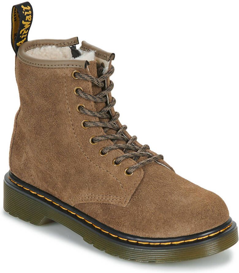 Dr. Martens Laarzen Serena J Dark Khaki Bronx Suede