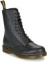 Dr. Martens Zwarte Leren Laarzen met Logo Treklus Black - Thumbnail 2