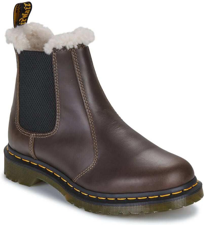 Dr. Martens Laarzen Leonore Dark Khaki Orleans