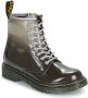 Dr. Martens 1460 Glitter J lak veterboots zwart zilver - Thumbnail 2