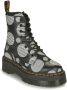 Dr Martens Jadon Polka Dot Smooth Leather Platform Boots Dr. Martens Zwart Dames - Thumbnail 2