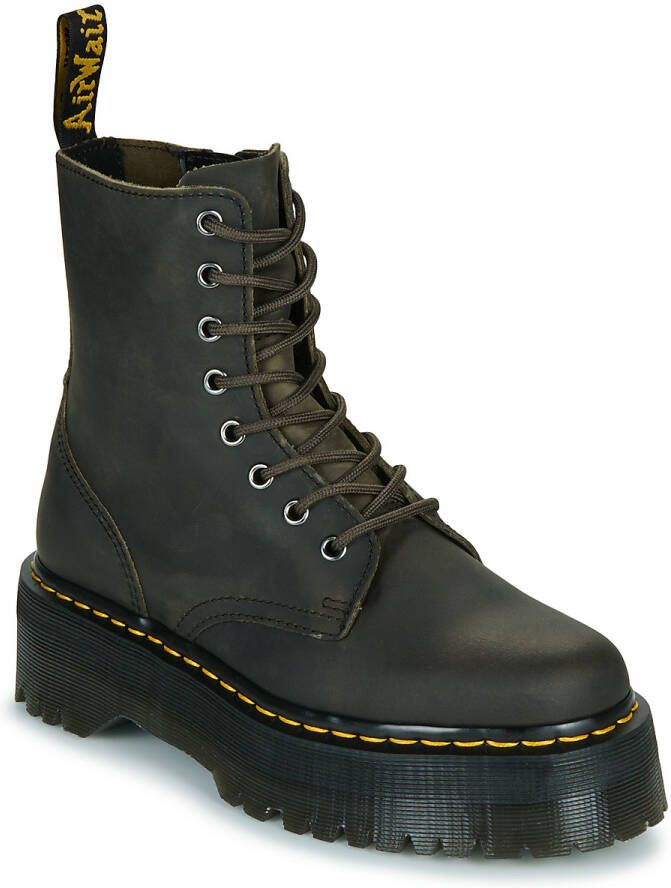 Dr. Martens Laarzen Jadon Charcoal Grey Burnished Waxy Pull Up