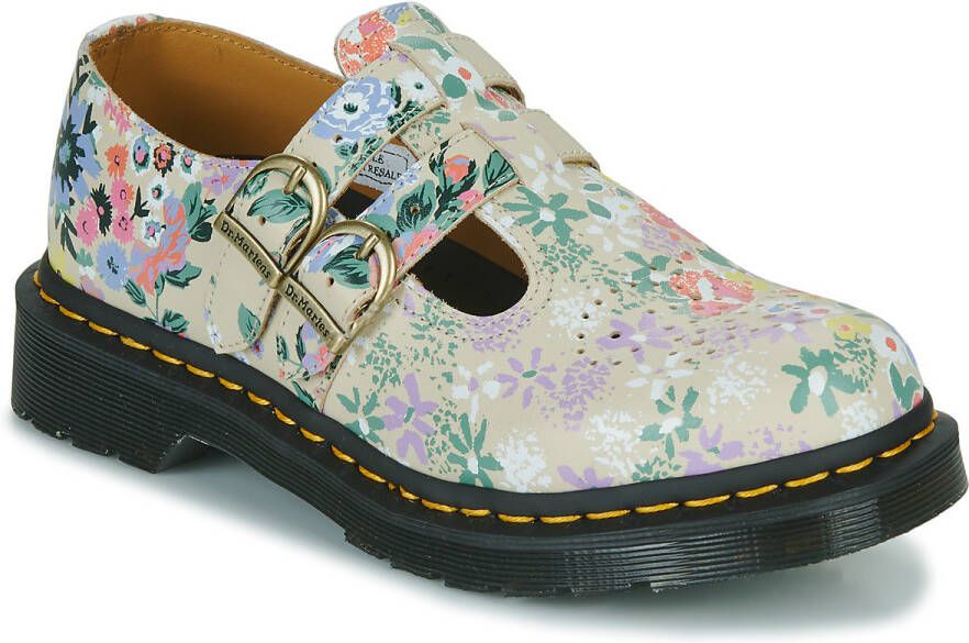 Dr. Martens Tijdloze Stijl Platte Schoenen Beige Dames