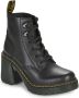 Dr. Martens Zwarte leren veterschoenen met hak Black Dames - Thumbnail 2