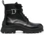 Dsquared2 Vetersluiting Leren Enkellaarzen Black Dames - Thumbnail 2