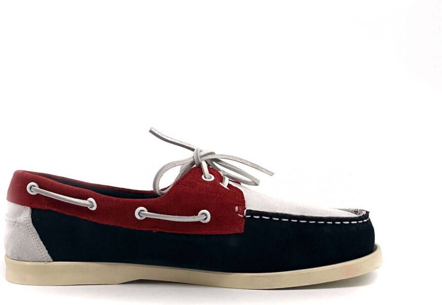 Duca Di Morrone Bootschoenen Santiago Suede Red Blue