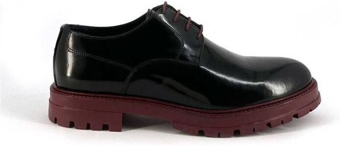 Duca Di Morrone Nette Schoenen Italo Leather Black Burgundy