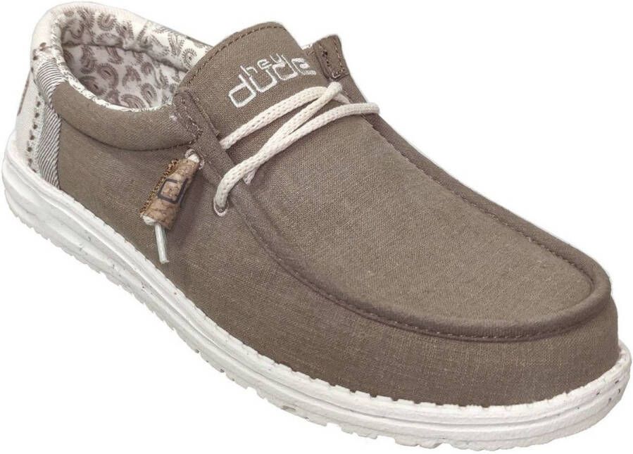 Dude Nette schoenen Wally linen natural