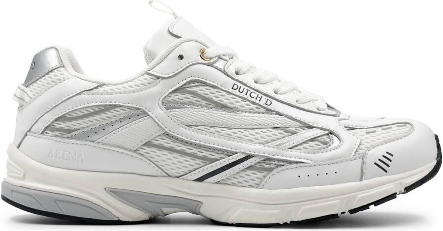 Dutch'd Sneakers Arena White Silver