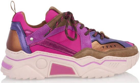 Dwars Lage Sneakers Pluto Brown Pink J5217-51 3334