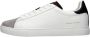 Armani Exchange Witte leren lage profiel sneakers voor heren White Heren - Thumbnail 2