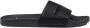 Armani Exchange Zwarte Effen Rubberen Slippers Black Heren - Thumbnail 1