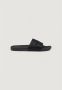 Armani Exchange Zwarte Effen Rubberen Slippers Black Heren - Thumbnail 3