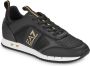 Emporio Armani EA7 X8X185 Lifestyle Sneakers Zwart Goud Wit Black Heren - Thumbnail 2