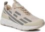 Emporio Armani EA7 Gedrukt logo textiel sneakers Beige Heren - Thumbnail 3