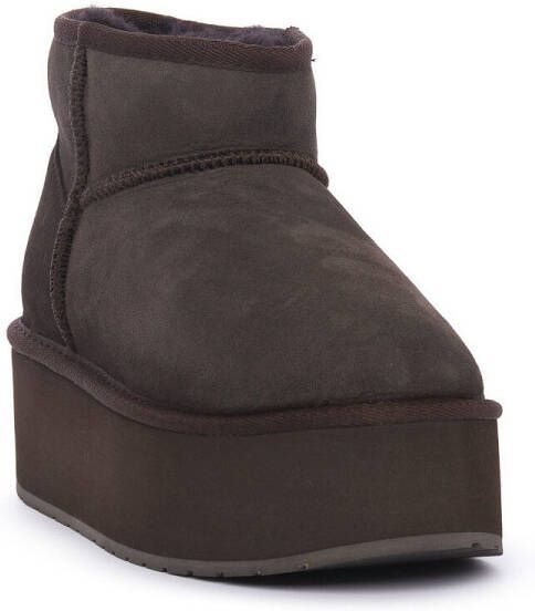 EMU Laarzen STINGER MICRO FLATFORM CHOCOLATE