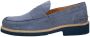 Exton Suède Loafers Verhogen Stijl Blue Heren - Thumbnail 2