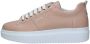 Exton Dames Leren Lage Sneakers Pink Dames - Thumbnail 2