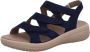 Fidelio Hallux -Dames blauw donker sandalen - Thumbnail 2