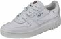 Fila Witte Lage Top Sneaker Leren Rubberen Zool White Heren - Thumbnail 3