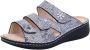 FinnComfort Finn Comfort GRENADA 02640-732241 Blauw combi kleurige dames slippers - Thumbnail 2