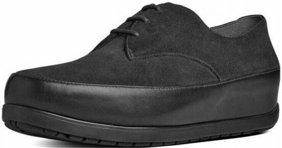 FitFlop Ballerina's BEAU TM DERBY (SUEDE) All Black