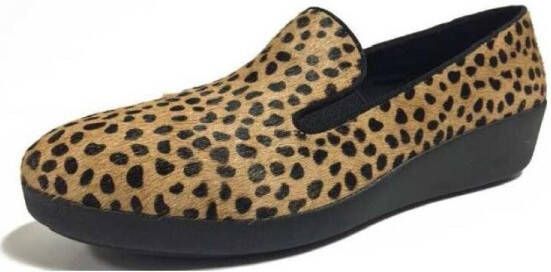 FitFlop Ballerina's F-POP TM SKATE Leopard