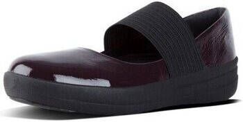 FitFlop Ballerina's F-SPORTY TM ELASTIC MARY JANE DEEP PLUM PU