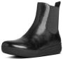 FitFlop Ballerina's FF-LUX Chelsea Boot All black leather - Thumbnail 2