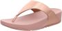 FitFlop Vrouwen Leren Slippers Damesschoenen Teenslipper Lulu toe leather Rose Goud - Thumbnail 3