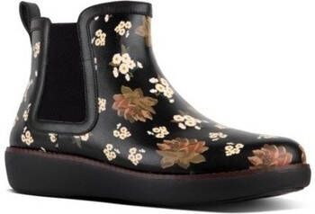 FitFlop Enkellaarzen CHAI DARK FLORAL BLACK