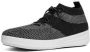 FitFlop Lage Sneakers F-SPORTY TM SNEAKER ÜBERKNIT BLACK WHITE - Thumbnail 2