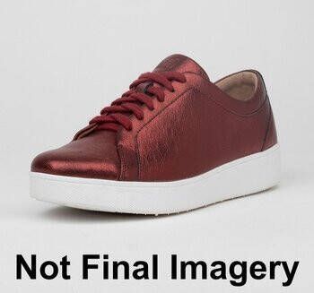 FitFlop Lage Sneakers RALLY CRINKLE SHIMMER SNEAKERS BRICK RED AW02