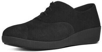 FitFlop Mocassins F-POP TM OXFORD FOIL SUEDE BLACK FOIL CHECK