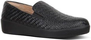 FitFlop Mocassins SUPERSKATE TM LOAFERS WOVEN LEATHER BLACK