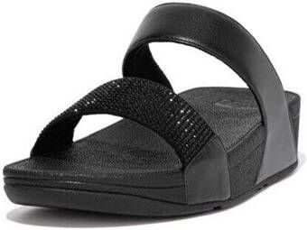 FitFlop Slippers LULU CRYSTAL EMBELLISHED SLIDES ALL BLACK