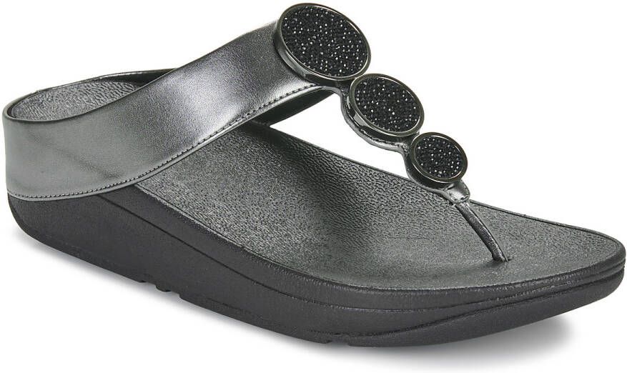 FitFlop Teenslippers Halo Bead-Circle Metallic Toe