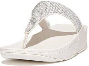 FitFlop Teenslippers LULU CRYSTAL EMBELLISHED TOE-POST SANDALS CREAM