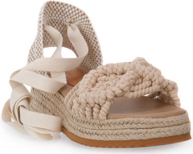 Frau Sandalen FANCY MACRAME NATURAL