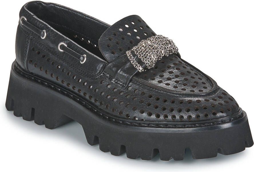 Fru.it Mocassins 8152-999-ANFIBIO-NERO-NIKEL