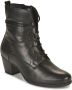 Gabor Zwarte Leren Veterschoenen Black Dames - Thumbnail 3