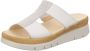 Gabor Witte leren muil sandalen White Dames - Thumbnail 3