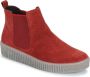 Gabor Rode Velvet Chelsea Boot Red Dames - Thumbnail 2