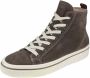 Gabor Velvet hoge sneakers in taupe Brown Dames - Thumbnail 2