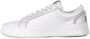 Gcds Witte leren sneaker met grijs inzetstuk White - Thumbnail 2